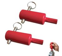 Lot de 2 adaptateurs de poignée de perceuse pour perceuses électriques - Convient aux goujons de poignée de 2,5 cm - Compatible avec les remorques à benne basculante, les remorques de bétail et les