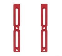 Lot de 2 adaptateurs de porte-bidon réglables en alliage d'aluminium compatible avec différents cadres de vélo pour vélos de route et VTT (rouge)