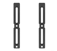 Lot de 2 adaptateurs de porte-bouteille en alliage d'aluminium compatibles avec les vélos de route, de montagne, électriques et enfants avec 12 vis pour l'installation (noir)