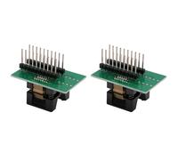 Lot de 2 adaptateurs de programmation SSOP20 vers DIP20 - Pas de 0,65 mm - Largeur : 4,4 mm - Facile à utiliser - Prise de test pour puce