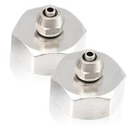 Lot de 2 adaptateurs de raccord d'eau pour filtre à eau de réfrigérateur, 3/4" vers 1/4", adaptateur DN20 vers DN8, connecteur plaqué nickel pour système d'osmose inverse et congélateur