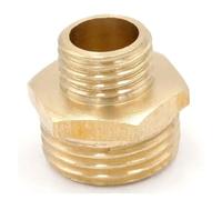 Lot de 2 adaptateurs de raccord hexagonaux en laiton 1,27 cm BSP vers M14 x 1,5 mm