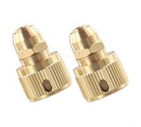 Lot de 2 adaptateurs de réparation de tuyau de 10 mm, raccords de tuyau d'arrosage extensibles avec connecteurs en laiton, coupleurs pour tuyau de remplacement de 1,9 cm dans le jardinage domestique