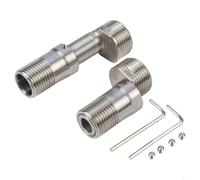 Lot de 2 adaptateurs de robinet à longueur réglable 40-80 mm (télescopique 304 longs)