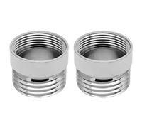 Lot de 2 adaptateurs de robinet avec filetage 1,27 cm en métal massif pour purificateur d'eau (F20-1/2")