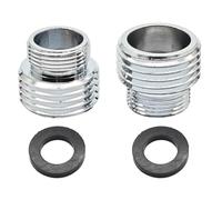 Lot de 2 adaptateurs de robinet d'évier de cuisine pour connecter un tuyau d'arrosage, un filtre à eau, un tuyau standard, 16 mm mâle vers adaptateur mâle G1/2" (20 mm)