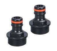 Lot de 2 adaptateurs de robinet universels 1/2" 3/4" - Outil d'arrosage de jardin - Accessoires d'arrosage de jardin