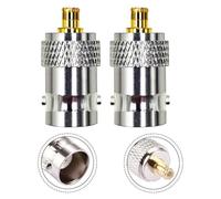 Lot de 2 adaptateurs de sonde d'oscilloscope P6100 100 MHz compatible avec les oscilloscopes numériques DSO-TC2 TC3 600 V haute tension Argenté