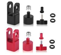 Lot de 2 adaptateurs de support de microphone pour HyperX QuadCast, adaptateur de pied de micro en métal durable avec filetage de vis de 3/8" ou 1/4" pour montage en studio et configuration en