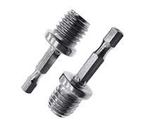 Lot de 2 adaptateurs de tige de connexion hexagonaux 1/4 M14 pour perceuse hexagonale