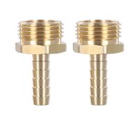 Lot de 2 adaptateurs de tuyau d'arrosage en laiton robuste conçus pour gérer des situations de haute pression tout en arrosant vos plantes (9,5 mm)