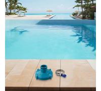 Lot de 2 adaptateurs de tuyau d'aspirateur de piscine avec collier de serrage pour base de piscine 58234 et kit de nettoyage P03867 - Raccord en plastique de 32 mm - Bleu
