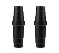 Lot de 2 adaptateurs de tuyau d'aspirateur noirs faciles à utiliser - Réducteurs de tuyau de conversion en ABS - Réducteur universel - Pièces et accessoires