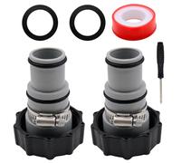 Lot de 2 adaptateurs de tuyau de piscine - 38 mm et 32 mm - Intex - Accessoire de piscine - Bague d'étanchéité