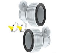 Lot de 2 adaptateurs de tuyau de piscine compatibles avec les piscines INTEX convertit les raccords de 3,2 cm à 3,8 cm de la série B