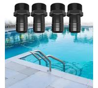Lot de 2 adaptateurs de tuyau de piscine en ABS pour Hayward SPX1091Z2 - Convient aux tuyaux de pompe de piscine standard de 3,8 cm - Débit constant et perte d'eau minimale lors de l'utilisation