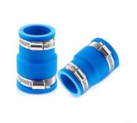 Lot de 2 adaptateurs de tuyau de piscine faciles à installer pour débit d'eau propre, paniers d'écumoire, fontaines de retour, construction en caoutchouc, 8,9 cm de long, bleu