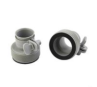 Lot de 2 adaptateurs de Tuyau de Type B de 3,2 cm à 3,8 cm pour Piscine pour Intex, adaptateurs de Conversion de Tuyau B pour Mise à Niveau des Pompes filtrantes et du système d'eau salée