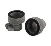 Lot de 2 adaptateurs de tuyau de type B pour piscines Intex, connecteur de 3,2 à 3,8 cm pour pompe et systèmes d'eau salée, pièces de rechange en plastique