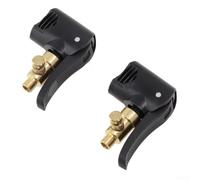 Lot de 2 adaptateurs de valve de pompe de vélo de rechange à double tête compatible avec valve Presta pour chambre à air de pneu de vélo