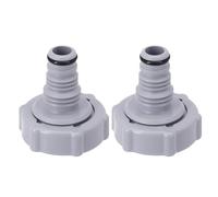 Lot de 2 adaptateurs de valve de vidange de piscine compatibles avec Bestway P6H1419, adaptateur de valve de vidange de piscine, pièce de rechange pour tuyau de piscine, installation facile
