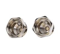 Lot de 2 adaptateurs de valve thermostatique en laiton M30 x 1,0 à M30 x 1,5 pour vannes de radiateur Oventrop avant 1998, convertisseur chromé pour mise à niveau intelligente du contrôle du chauffage