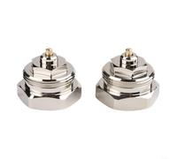Lot de 2 adaptateurs de valve thermostatique en laiton M30 x 1,0 - M30 x 1,5 pour vannes de radiateur Oventrop avant 1998, convertisseur de chauffage chromé pour installation intelligente de