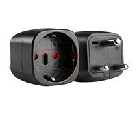 Lot de 2 adaptateurs de voyage Inde pour Sri Lanka - Adaptateur de voyage type D pour Sri Lanka Inde, Népal