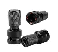 Lot De 2 Adaptateurs D'embouts Pour Clé à Chocs,Embout Boulonneuse A Choc En Acier Embout Visseuse A Choc,Convertisseur Douille 1/2 à 1/4"",Porte Embout Visseuse,pour Clés à Cliquet, Tournevis et Plu