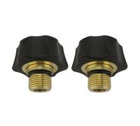 Lot de 2 adaptateurs d'entrée en laiton améliorés pour systèmes de nettoyeur haute pression 3/8 connecteur de pompe mâle et joint torique femelle 3/4 W avec écran de débris
