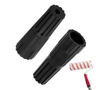 Lot de 2 adaptateurs d'extension - Convertit la vis pour un ajustement universel avec les cadres de rouleau de peinture et les outils, design simple à visser pour une installation facile (noir)