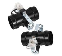 Lot de 2 adaptateurs douille E27 à double tête noirs pour lampadaire | ABS et métal, pose rapide sans outil, compatibilité large, finition noire lisse, éclairage réglable pour déco moderne