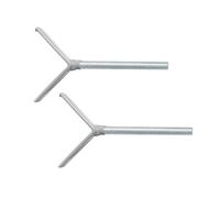 roba Broches en Y Lot de 2 - Accessoire pour Barrière easySafe+ - Portes et Escaliers - Compatibles Rallonges et Rampes - Fixation Antidérapante Sans Perçage - Embouts Caoutchouc