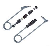 Lot de 2 adaptateurs Ethernet Starlink Gen 2 V2, câble d'extension blindé IP68 résistant aux intempéries, cuivre 26 AWG pour connexion de routeur et installation de jeu, lot de 2 x 1 m