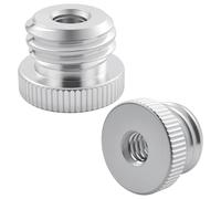 Lot de 2 adaptateurs filetés 5/8" vers 1/4" pour trépied 1/4"-20" à 5/8"-11, adaptateurs filetés en alliage d'aluminium, pour niveau laser