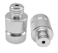 Lot de 2 adaptateurs GNSS en aluminium robuste avec filetage de 1,6 cm pour équipement d'enquête