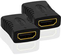 Lot de 2 adaptateurs HDMI femelle vers femelle 8K 4K Ultra HD UHD 3D Full HD 1080p HDR ARC 8K @ 60Hz/4K @ 120Hz High Speed avec Ethernet