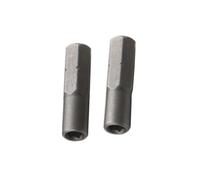 Lot de 2 adaptateurs hexagonaux polyvalents de 6,35 mm à 4 mm pour une adaptation facile des outils mécaniques