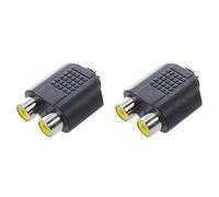 Lot de 2 adaptateurs jack 3,5 mm vers double phono