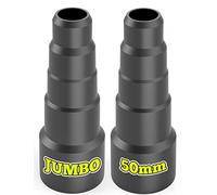 Lot de 2 adaptateurs JUMBO pour tuyau flexible - Réducteur pour aspirateur Bosch, Makita, Kärcher - Connexion à l'aspirateur