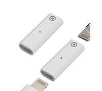 Lot de 2 adaptateurs Lightning femelle vers Lightning femelle pour Apple Pencil 1ère génération - Adaptateur de charge pour stylo - Dongle de charge Thunderbolt 4 - Connecteur de type C pour iPhone