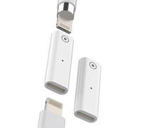 Lot de 2 adaptateurs Lightning femelle vers Lightning femelle pour Apple Pencil 1ère génération Adaptateur de charge pour iPad pour Apple Pencil Accessoires Dongle pour stylet Apple Câble de charge
