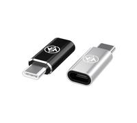 Lot de 2 Adaptateurs Lightning vers USB C, Adaptateur Lightning vers USB C, Certifié Apple MFi, Charge Rapide PD 27 W, pour iPhone 16/15 Pro Max Plus, Galaxy S24/S23, iPad Pro/Air, Pas pour OTG/Audio