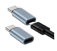 Lot de 2 adaptateurs Lightning vers USB C pour iPhone 16/16 Pro Max/16 Plus/15, adaptateur type C vers Lightning avec charge rapide et transfert de données pour Samsung Galaxy S25 Edge/S24, ne
