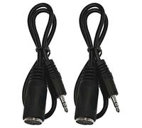 Lot de 2 adaptateurs MIDI Type-A vers 3,5 mm, cable audio de 20 pouces