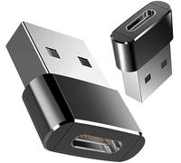 Lot de 2 adaptateurs PD 20 W USB-C de type C pour iPhone 15, 14, 13, 12, 11, X Pro Max, Samsung S24, S23, S22 S21 S20 et plus encore