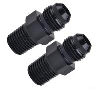 Lot de 2 adaptateurs pour AN6 mâle vers NPT pour connexions hydrauliques et automobiles, conçus pour améliorer les performances du système avec une ingénierie précise