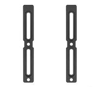 Lot de 2 adaptateurs pour bouteille d'eau en alliage d'aluminium avec 12 vis pour un montage réglable sur différents types de vélos, y compris la route et l'électricité (noir)