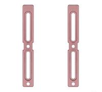 Lot de 2 adaptateurs pour porte-bouteille d'eau en alliage d'aluminium pour une installation sûre et réglable sur différents modèles de vélo (rose)
