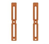 Lot de 2 adaptateurs pour porte-bouteille d'eau en alliage d'aluminium pour une installation sûre et réglable sur différents modèles de vélo (orange)